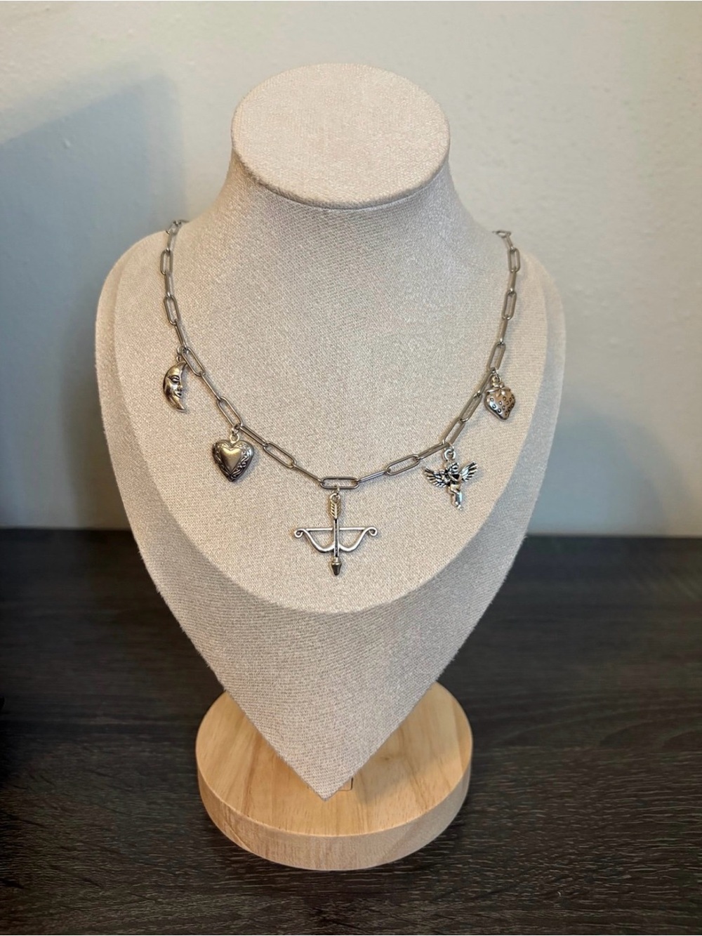Handmade Silver Charm Necklace